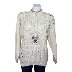 Vintage Maggie Lawrence Sport Sweater with Shoulder Pads M